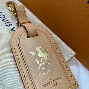 Louis Vuitton Large Luggage Tag - Natural/Tan Hawaii Limited Edition
